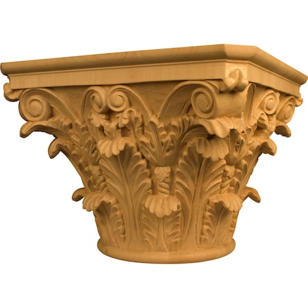 9 1/2 X 13 X 13 Corinthian Capital In Hard Maple